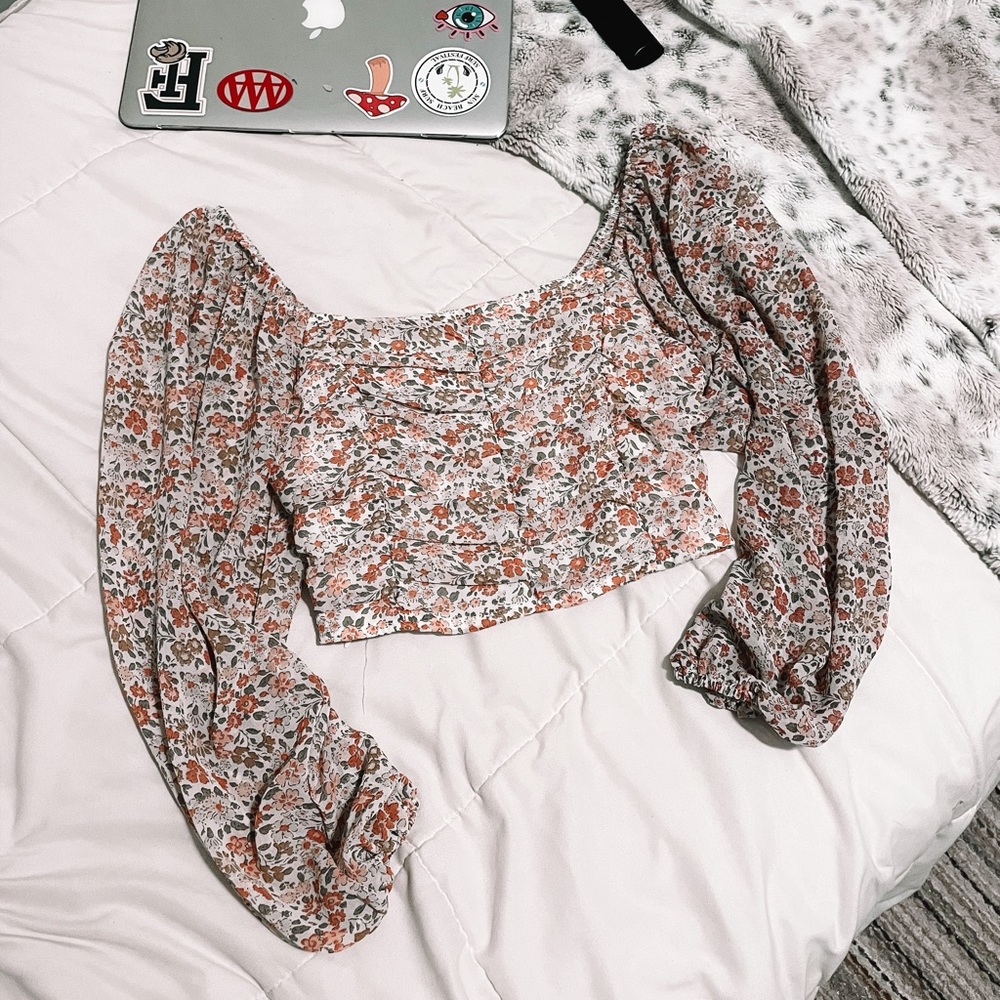 floral blouse